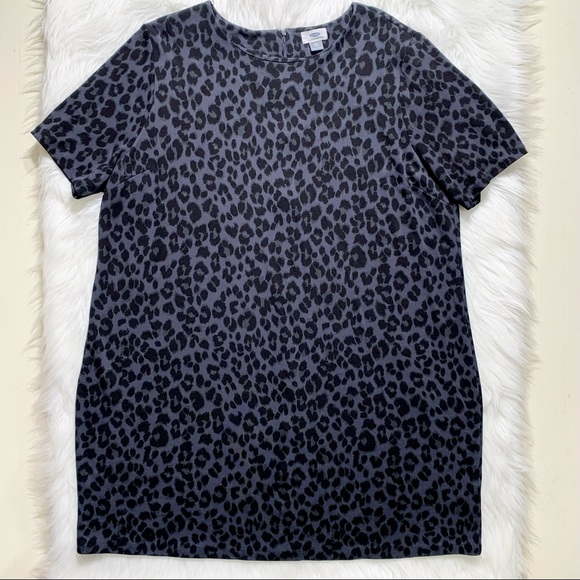 SOLD-Old Navy Leopard Print Knit ShirtDress - Picture 6 of 10